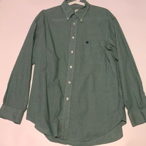 M Brooks Brothers 346 Casual Green Button Down